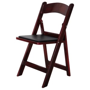 Chaise blanche rembourrée pliante en résine d'Amérique à prix d'usine pour la location d'événements et de mariages - Product Image 2