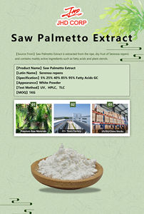 Natürliches Nahrungsergänzungsmittel Sägepalmenextrakt-Pulver Fettsäure 25% GC Fassverpackung - Product Image 2