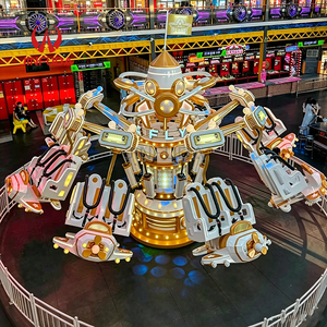 Atracción de Diversión con Forma de Cohete Espacial, Luces LED, <span class=keywords><strong>Control</strong></span> Manual de Elevación, Rotación Escénica y Autocontrol - Product Image 4