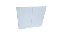 Clôture de ferme en PVC facile à assembler, écologique, imperméable, blanche, treillis pour la décoration de la cour avec un design 3D