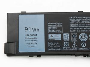 Batterie d'ordinateur portable rechargeable 11,4 V 91 Wh MFKVP RDYCT TWCPG pour ordinateur portable <span class=keywords><strong>Dell</strong></span> <span class=keywords><strong>Precision</strong></span> 15 7510 7520 <span class=keywords><strong>17</strong></span> 7710 <span class=keywords><strong>7720</strong></span> Series - Product Image 6
