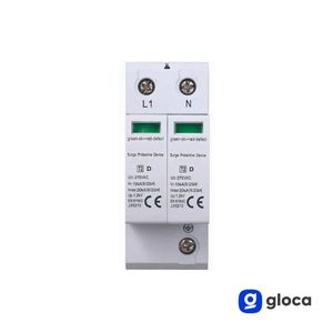 Dispositivo de Protección Contra Sobretensiones Gloca 2P 10KA 20KA T2 275VAC Protección del Sistema de Energía JX5210 - Product Image 2