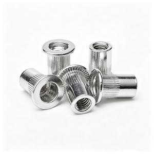Écrou à sertir plat en acier inoxydable 304 durable et antirouille pour assemblage de meubles en production automatisée - Product Image 1