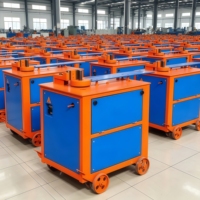 Bienvenue chez Gf-25xing : Machine tout-en-un pour la cintrage automatique de barres d'acier CNC, avec composant moteur d'automatisation manuelle.