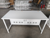 Bureau d'ordinateur pour étudiants avec tiroirs et étagère, table d'étude ergonomique en métal pour enfants, adolescents, bureau à domicile, école, salle de classe