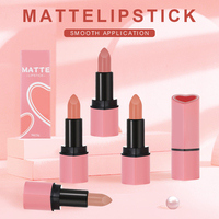 Pabrik Lipstik Matte Custom Nude Halus Tahan Lama Creamy Lip Glaze Pigmentasi Tinggi Riasan Bibir OEM ODM Label Pribadi Kosmetik
