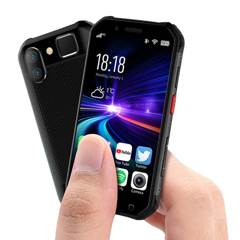 Newest SOYES S10 Waterproof Mini Smartphone Walkie talkie NFC 3GB 32GB 4G 3'' Fingerprint 5MP Rugged Small Phone PK Melrose 2019