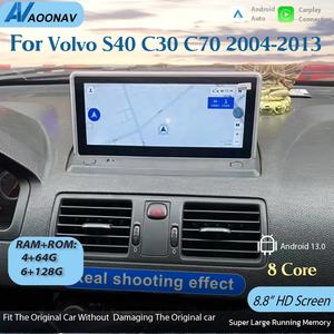 Autoradio 8,8 pouces pour Volvo <span class=keywords><strong>S40</strong></span> C30 C70 2004-2013, lecteur multimédia Android, navigation GPS, unité de navigation, CarPlay sans fil, écran tactile - Product Image 3