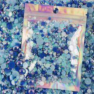 Venta al por mayor de perlas de imitación de plástico ABS perlas con parte trasera semiplana FP01 1,5mm-20mm perlas sueltas - Product Image 5