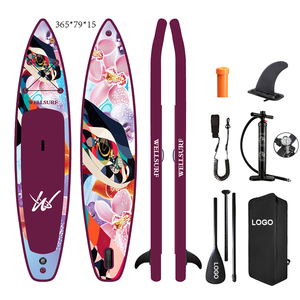 Planche de paddle gonflable de course de 365 cm (12 pieds) avec impression intégrale, technologie Drop Stitch Fusion pour le surf - Product Image 5