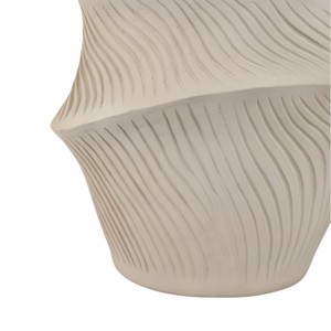 Vaso moderno intrecciato in poliresina per fiori, decorazione per soggiorno, tavolo consolle, ufficio. - Product Image 5