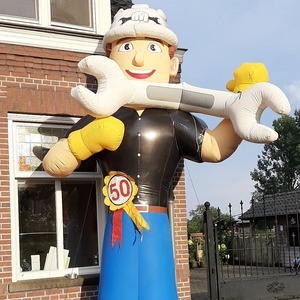 Muñeco Inflable Gigante <span class=keywords><strong>de</strong></span> Abraham Builder <span class=keywords><strong>de</strong></span> los Países Bajos, 4 m <span class=keywords><strong>de</strong></span> Altura, Muñecos Inflables <span class=keywords><strong>de</strong></span> SARAH y ABRAHAM para Cumpleaños/Exposiciones - Product Image 2