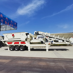 Titreşimli ekran ve konveyör bant ile Greatwall lastik tipi kırma mobil kum yapma tesisi - Product Image 5