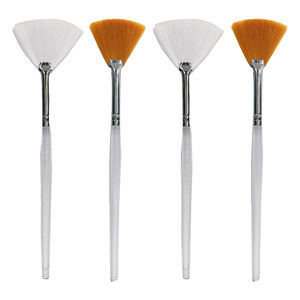 Pinceau applicateur de <span class=keywords><strong>masque</strong></span> en Taklon jaune <span class=keywords><strong>ultra</strong></span>-<span class=keywords><strong>doux</strong></span> pour les soins de la peau, les peelings chimiques et les masques faciaux - Product Image 3