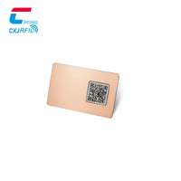 Personalisierter Druck Vollflächige PVC-Karte Matte Schwarze Metall-NFC-Karte NTAG 216 RFID Visitenkarte
