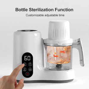 Robot <span class=keywords><strong>de</strong></span> cuisine pour bébé 2025 avec deux paniers vapeur pour la cuisson vapeur, le mixage, le chauffage des biberons, la cuisson automatique, commande tactile - Product Image 4