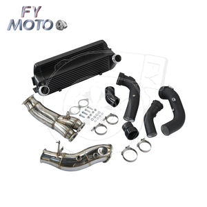 Échangeur + Tuyau de Descente + Tuyau de Charge pour <span class=keywords><strong>BMW</strong></span> E82 E88 <span class=keywords><strong>E90</strong></span> E92 <span class=keywords><strong>335i</strong></span> 435i M235i F30 F32 F22 N20 <span class=keywords><strong>N55</strong></span> - Product Image 2