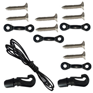 Outdoor Storage Hook <b>Set</b> With 7Mm Elastic Rope And Stainless Steel <b>Screws</b> For Garage Organization Heavy Duty Use - Product Image 2