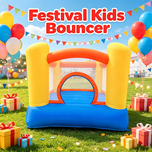 Castillo Inflable de Tela Oxford para Niños, Pequeño Brincolín para Fiestas de Cumpleaños, Juegos al Aire Libre en <span class=keywords><strong>el</strong></span> Patio Trasero, Juguete para Niños Pequeños - Product Image 5