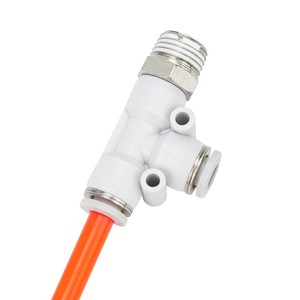 Qingze Pneumatic <b>Quick</b> Connect T Type Fitting DN6 DN8 DN10 DN12 M5 Air Hose <b>Connector</b> - Product Image 2