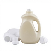 Bouteille carrée en plastique de 1000 ml avec bouchon pour détergent lessive liquide et savon vaisselle – Vente en gros