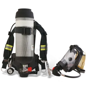 อุปกรณ์ช่วยหายใจด้วยแรงดันอุปกรณ์ดับเพลิง scba ได้รับการรับรองจาก CE