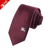 Изготовленный на заказ/партия мужские узкие галстук в полоску от известного бренда с фирменным логотипом шейный галстук тканый галстук индивидуальный дизайн логотипа галстук-бабочка