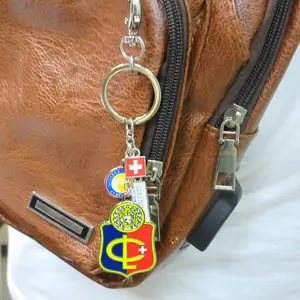 GFT Factory Metal Keychain Customized Design Soft Hard Enamel Keychains For Bag Decoration