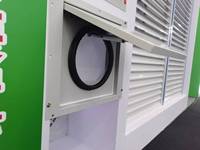 Nouveaux ventilateurs d'extraction horizontaux modernes à persiennes en aluminium pour le stockage d'énergie, la ventilation des fumées et des gaz de combustion des groupes électrogènes