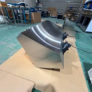 Hotte de cuisine électrique en acier inoxydable de 48 pouces, 2000 m³/h, à double moteur, avec commande numérique et écran tactile, filtre à déflecteur - Product Image 4