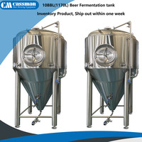 Fermenteur à bière conique de haute qualité / Réservoir de fermentation à enveloppe / Unitank en acier inoxydable 100L-50000L Récipient sous pression à vendre
