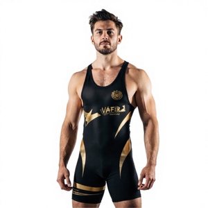 Traje de Lucha Personalizado Sublimado, Ligero y Ecológico para Hombre, con Soporte Lumbar para Entrenamiento Profesional - Product Image 1