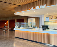 Comptoir de bar moderne avec dessus en marbre et éclairage LED pour la maison, les hôtels et les centres commerciaux - Mobilier commercial