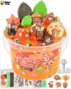 JITENG Cubo de Gelatina Rosa para Aliviar el Estrés Educativo, Slime Crujiente, Slime Transparente Súper Suave con Lindos Amuletos, Slime de Regalo, Recuerdos para Fiestas - Product Image 1