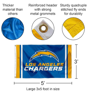 Bandera Personalizada de la Liga Deportiva de la Ciudad de Los Ángeles, 3x5 Pies, Bandera de Equipo de Fútbol, Béisbol, Baloncesto, <span class=keywords><strong>para</strong></span> el Día del Partido, Exhibición Interior/Exterior - Product Image 2
