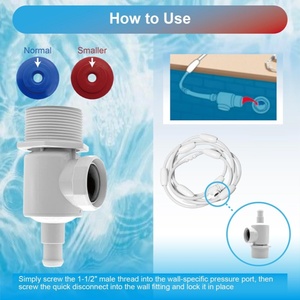 Connecteur de tuyau de nettoyage de piscine Polaris 9-100-9001 UWF, dispositif de remplacement de la vanne de déconnexion <span class=keywords><strong>rapide</strong></span> et de réduction de pression - Product Image 6