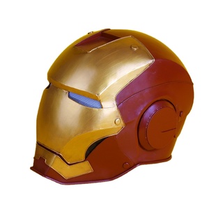 <span class=keywords><strong>Casco</strong></span> de <span class=keywords><strong>Iron</strong></span> Man y Máscara de <span class=keywords><strong>Spider</strong></span>-Man de Metal, Máscara Completa Luminosa, Figura del Martillo de Thor, Decoración para Fiestas de Cumpleaños - Product Image 1