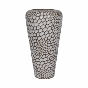 Vaso da terra moderno in ceramica affusolato, vaso decorativo per fiori, per soggiorno, scultura d'arredo da tavolo - Product Image 1
