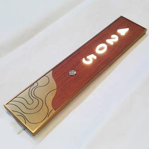 Acryleec-Placa de nombre de casa, placa <span class=keywords><strong>solar</strong></span> larga para puerta de hotel, placas con campana - Product Image 3