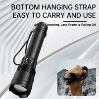 Lampe torche LED zoomable, lampe de secours, brise-vitre, lampe de poche pour voiture, camping, randonnée