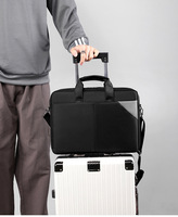 Sac à Ordinateur Portable Business Basics Grande Capacité Compartiments Spacieux 15,6 Pouces avec Bandoulière et Poignée