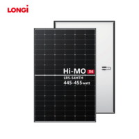 Paneles solares Longi 445W 450W 455W Tipo N Paneles solares de fábrica Venta al por mayor Alta calidad Precio asequible Monofacial