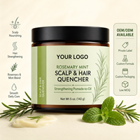 Crème Capillaire Réparatrice 100% Biologique Nourrissante Effet Soie à l'Huile de Romarin et de Batana pour la Croissance des Cheveux Bouclés/Secs – Formule Concentrée