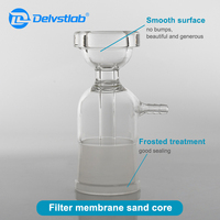 Laboratorium 2000ml pelat Titanium semua perangkat Filter kaca pelat logam filtrasi Lab Manual vakum