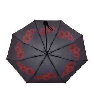 High Quality Wholesale Custom 3 Fold Umbrella Manual Custom Printed logo with Full Print Pattern Umbrellas for Girl - Product Image 1