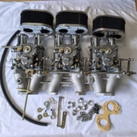 Kit de carburateurs FAJS 45DCOE (3 pièces) pour NISSAN 260 280, DATSUN 240Z L24 L26 avec collecteur et liaison de tirage supérieure