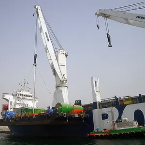 Marine deck crane lifting for container in a ship hydraulic yacht crane for ship crane