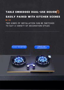 Cuisinière à gaz à <span class=keywords><strong>2</strong></span> brûleurs en verre trempé pour la maison, à économie d'énergie - Product Image 5