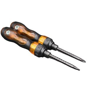 Jeu de tournevis à cliquet Weeks 180 mm en acier au chrome-vanadium magnétique, embouts plats et cruciformes - Product Image 3