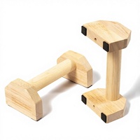Barres parallèles en bois et poignées de pompes antidérapantes, mini-poignées, barres de dips, équipement de fitness pour la calisthénie à domicile